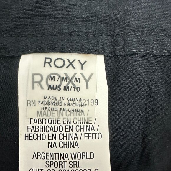 Roxy Womens 4-Way Stretch Black Boardshorts Size M Eco-Friendly Swimwear - Picture 2 of 15
